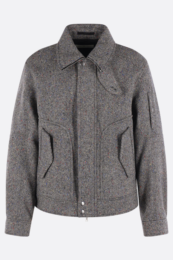 Vince jacket in flecked wool