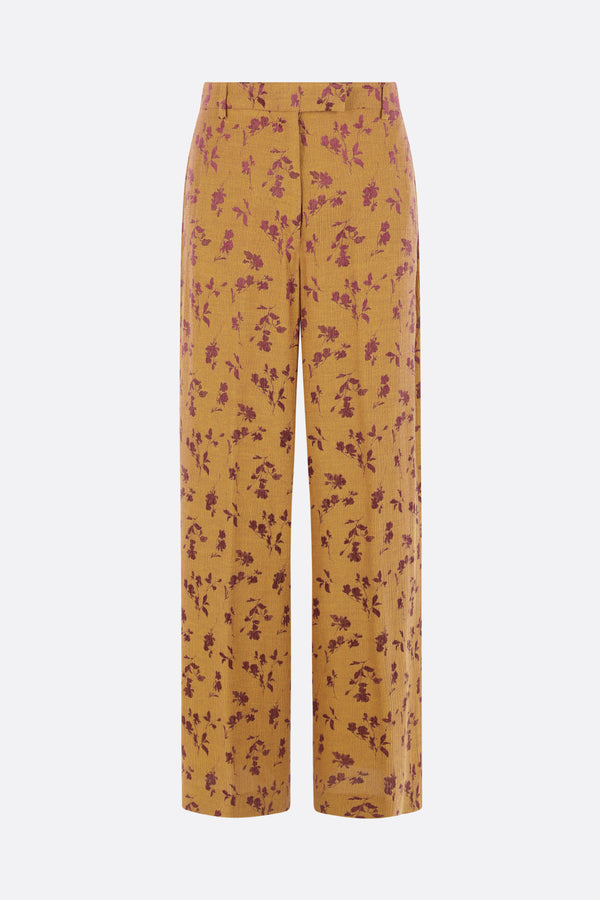 Penn wide-leg trousers in jacquard