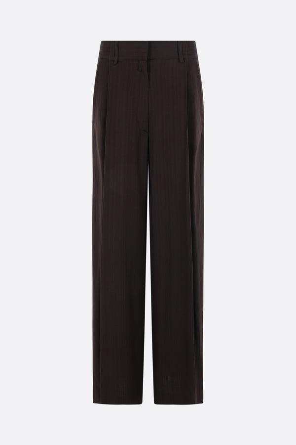 Podium wide-leg trousers in viscose