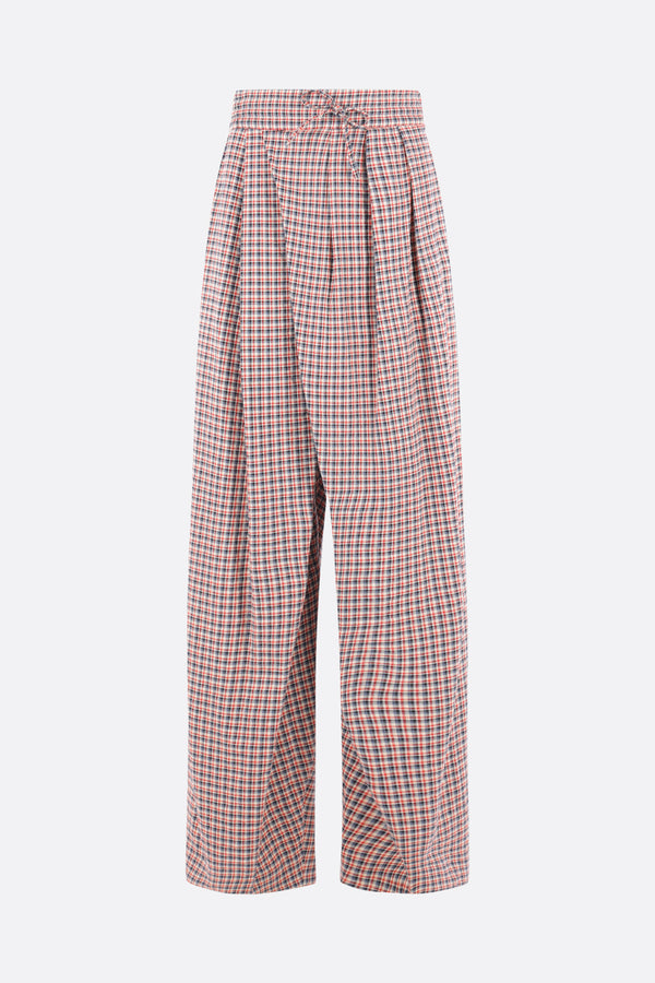 Paroni trousers in check flannel