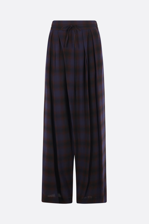 Paroni trousers in check viscose