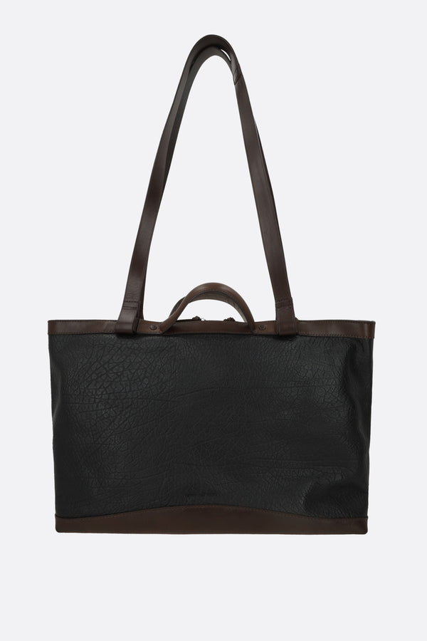 borsa tote in pelle martellata