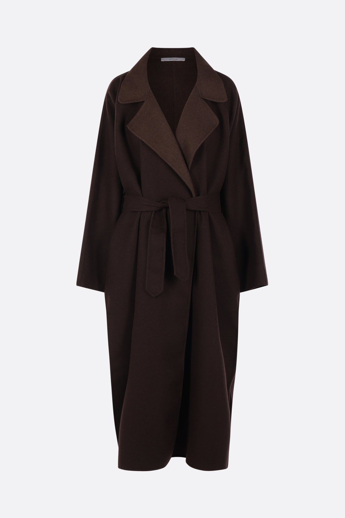 oversized wrap coat in wool