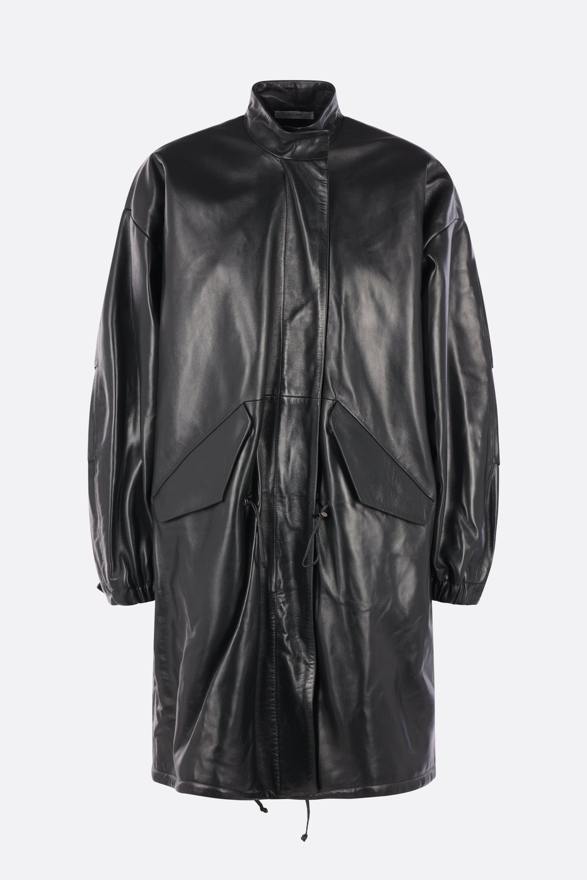 leather parka coat
