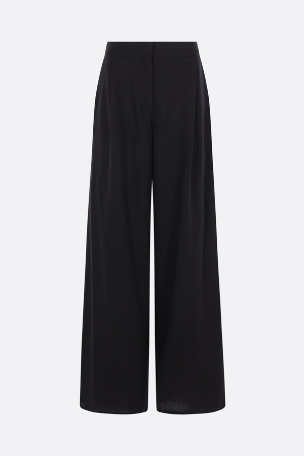 wide-leg trousers in wool