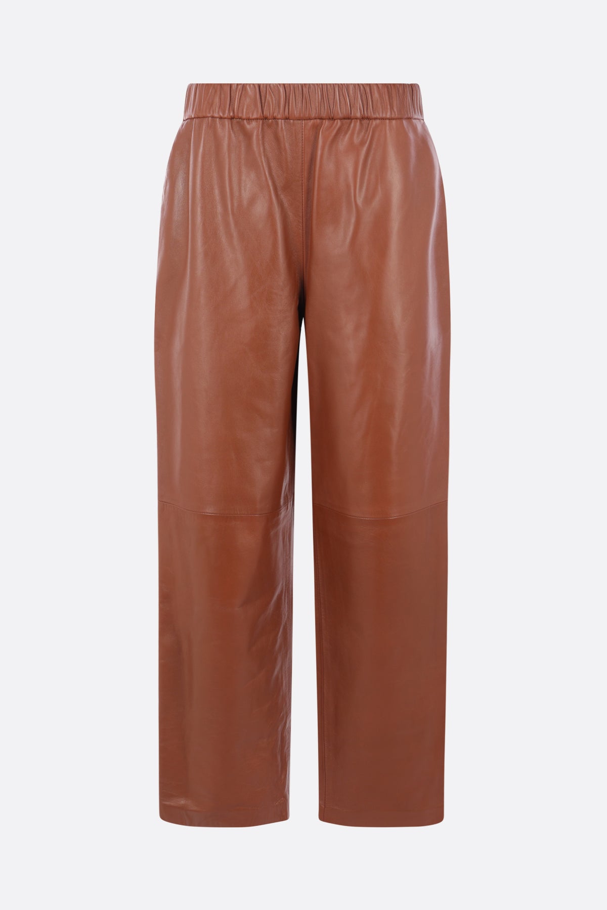 carrot trousers in leather