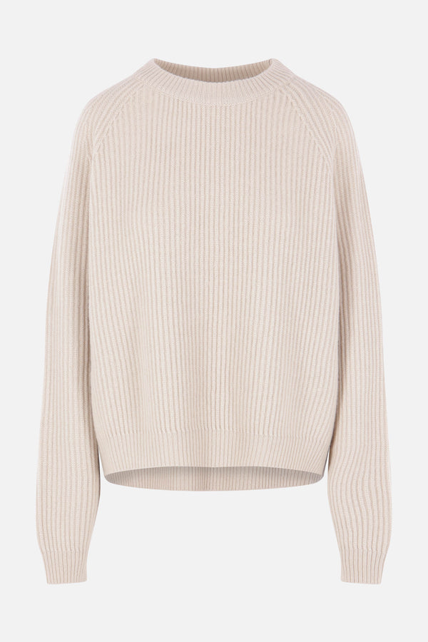 rib cashmere sweater