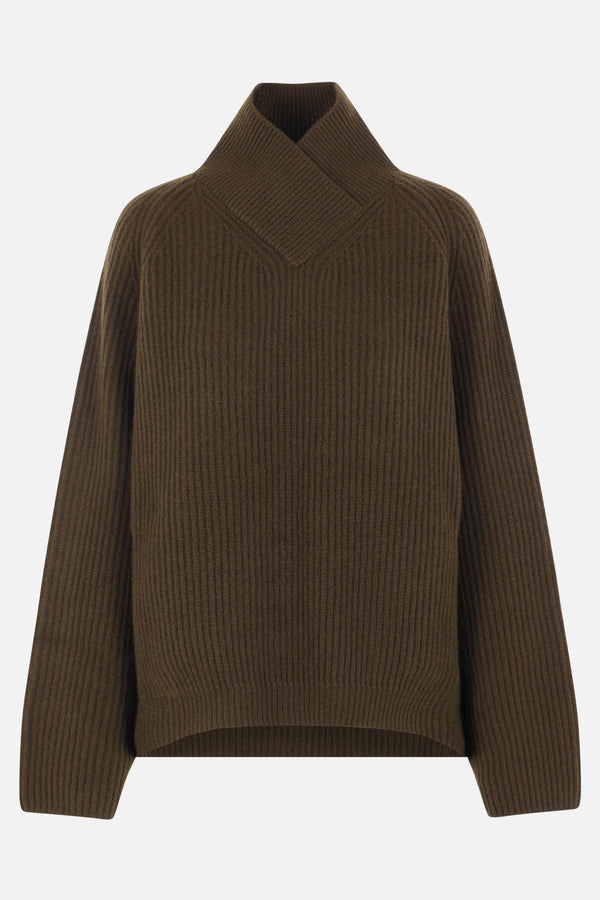 rib cashmere sweater