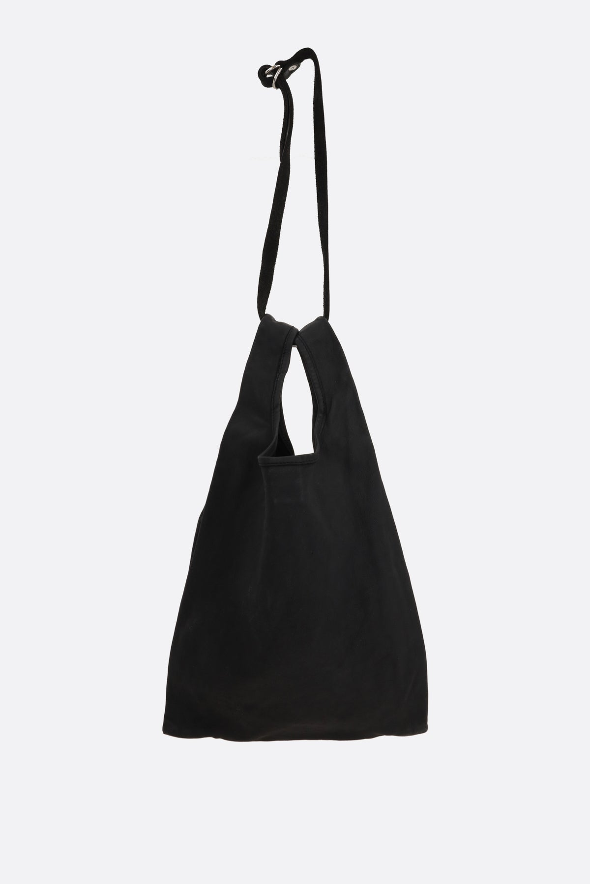 medium shopping bag in grainy leather
