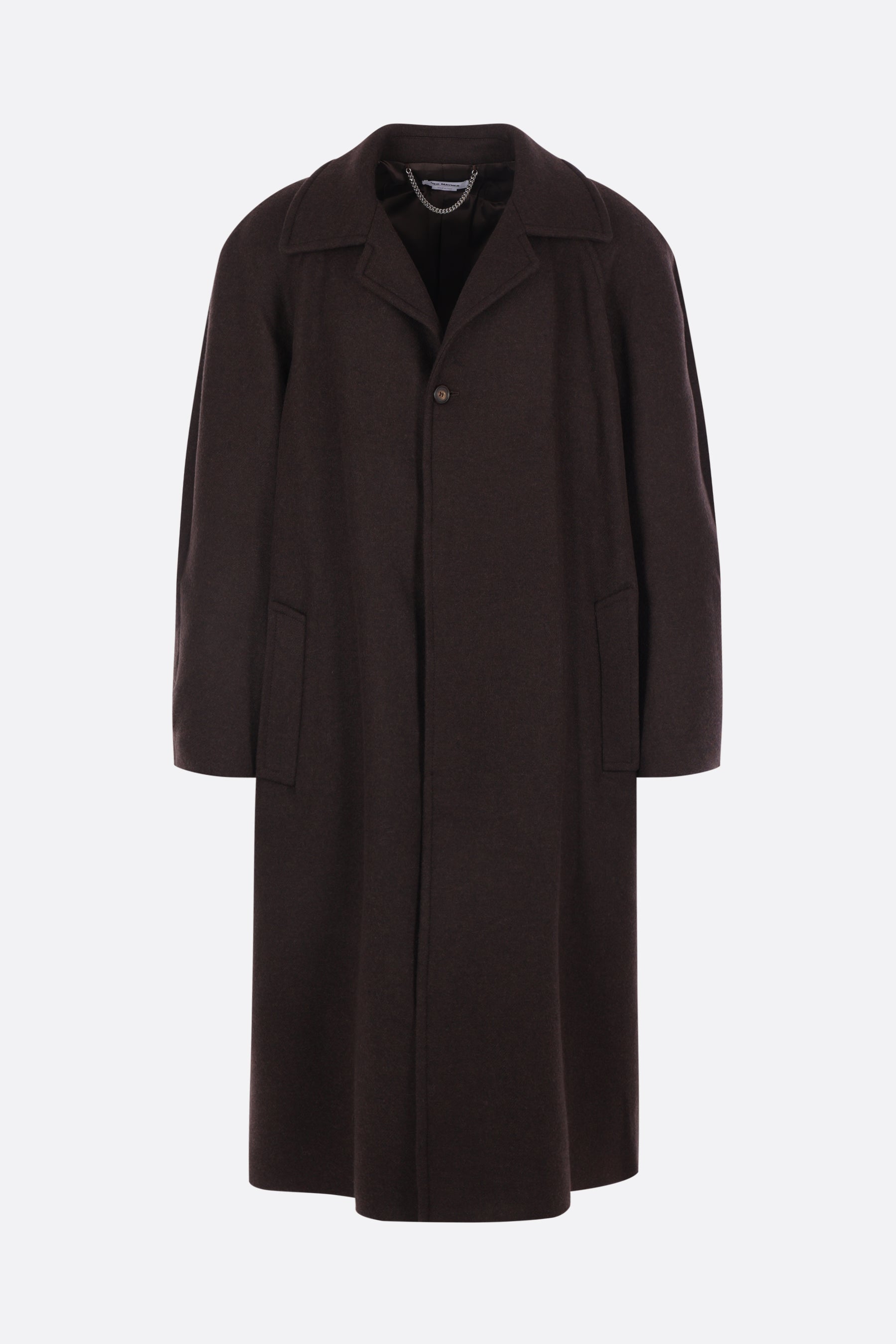 oversized coat in wool blend