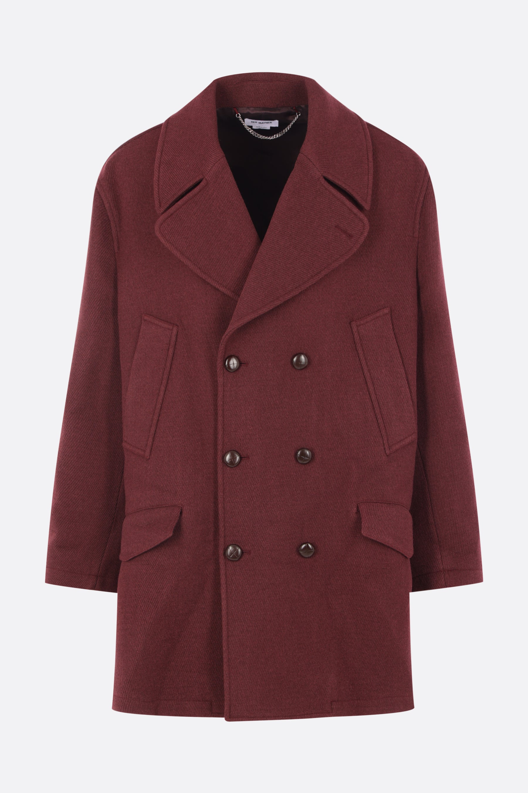 oversized peacoat in wool blend