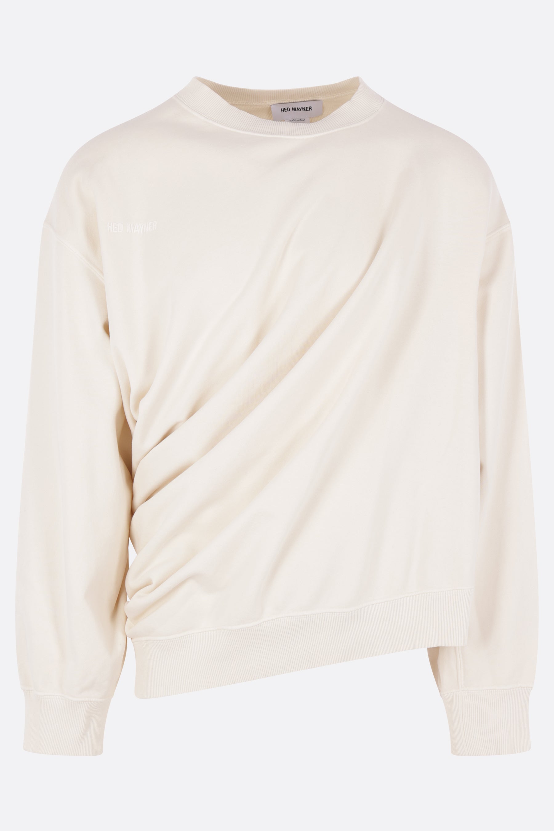 oversized asymmetric sweatshirt in jersey