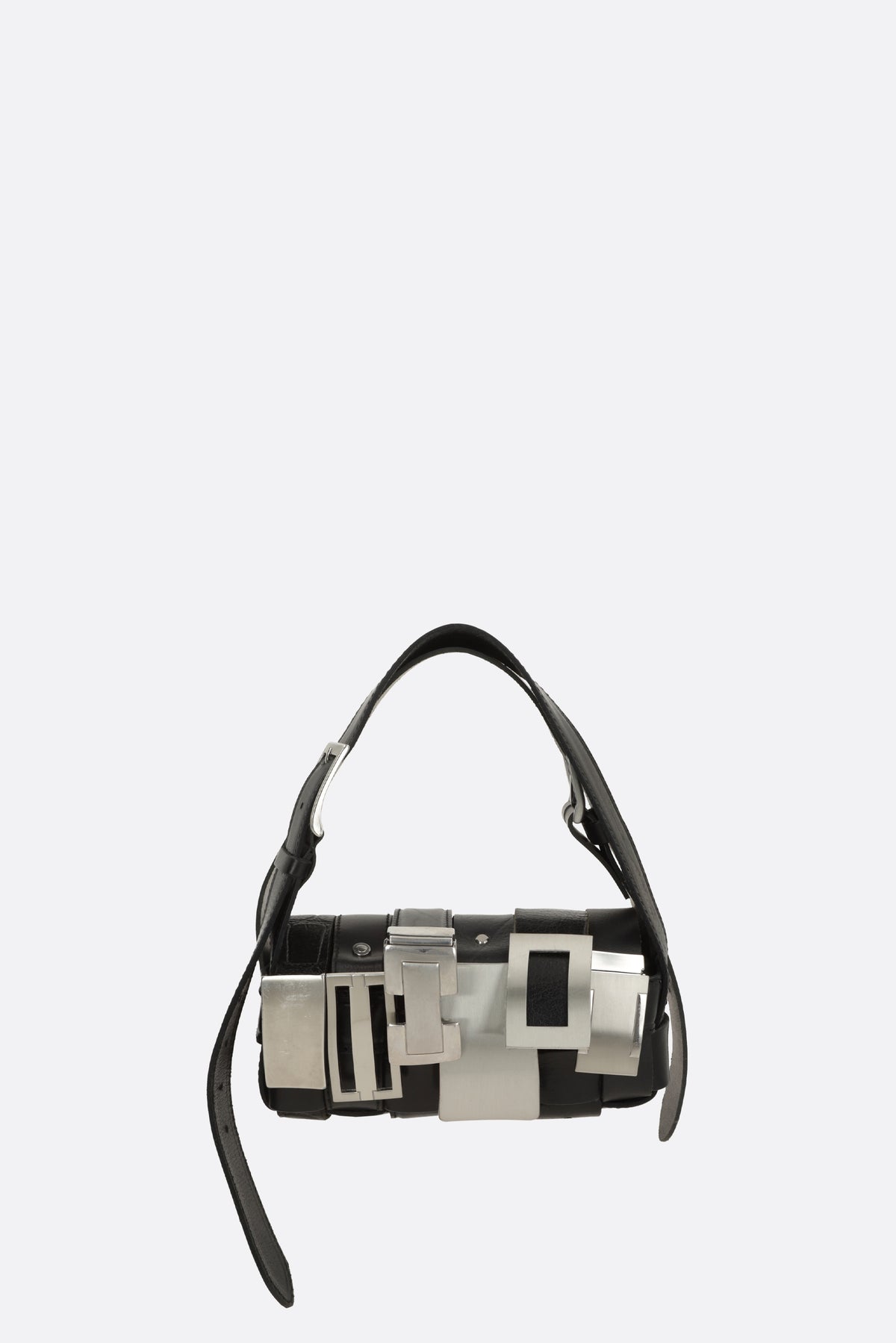 borsa a mano Buckle Baguette in pelle