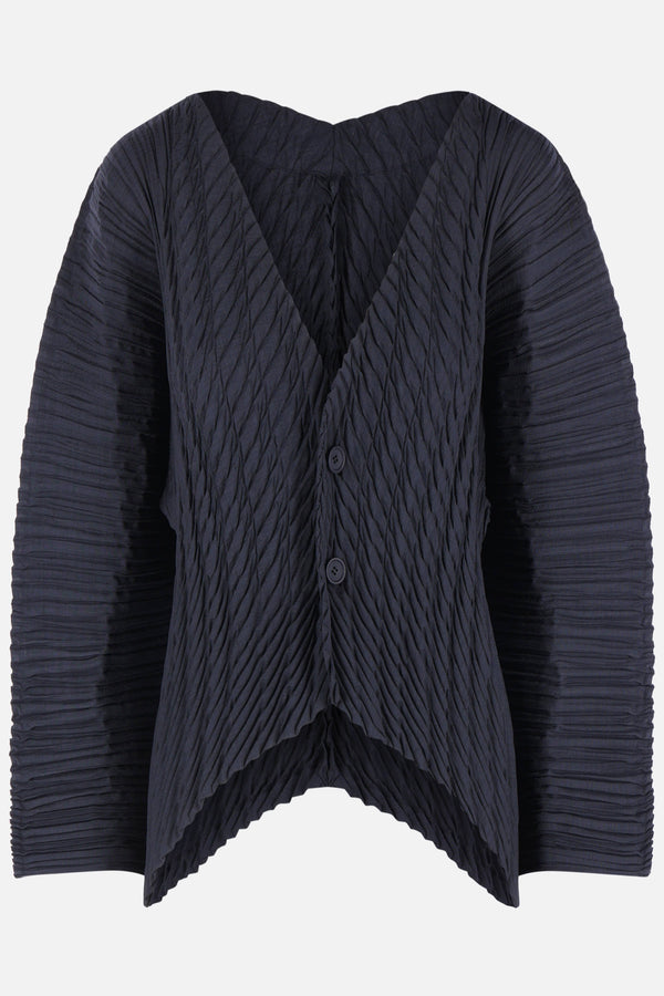 Unfurling Pleats cardigan