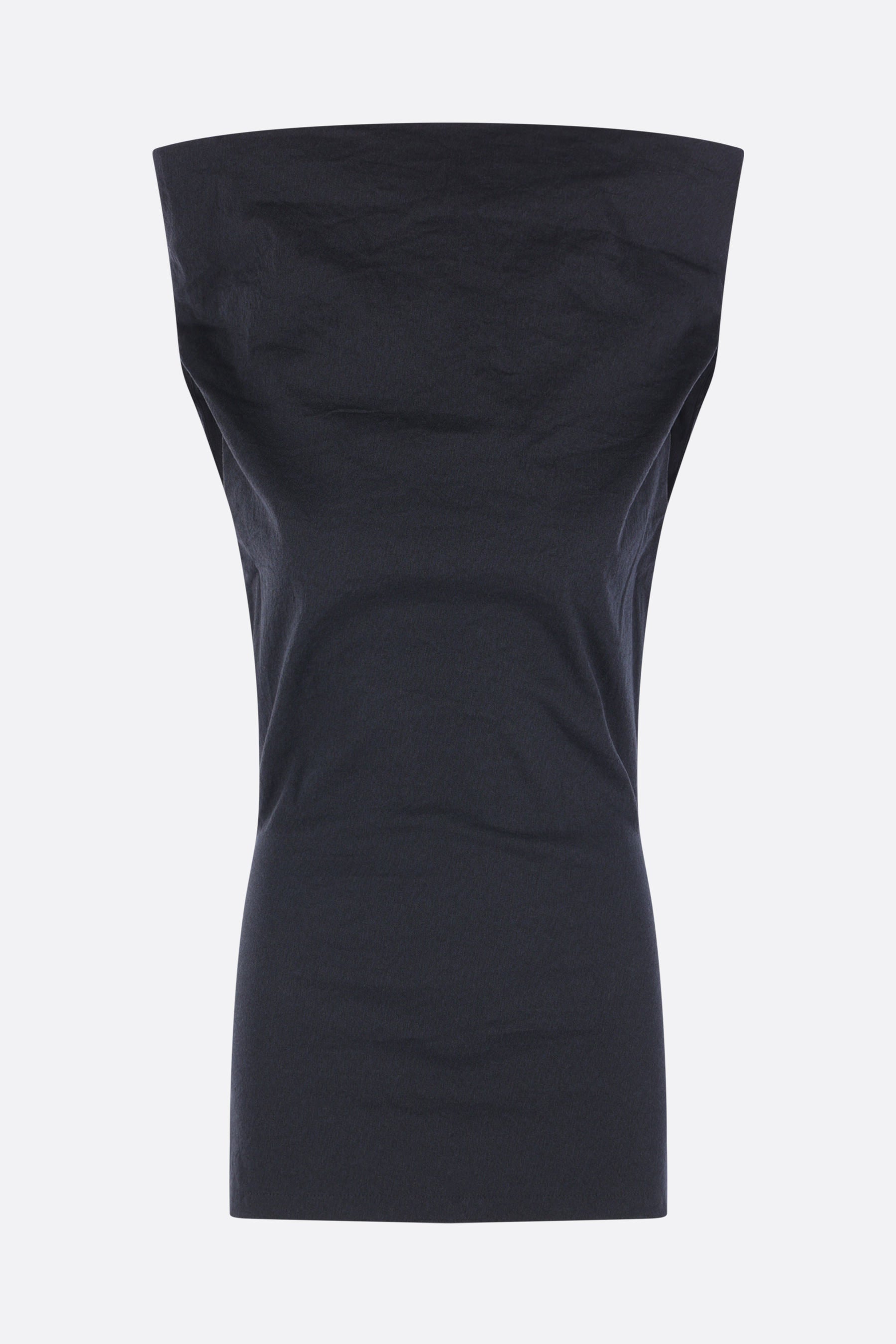 top smanicato Allow in misto cotone stretch