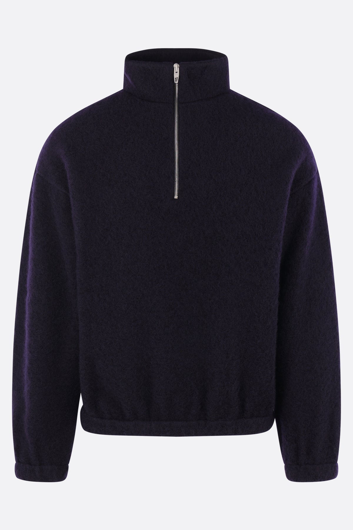 half-zip sweatshirt in wool blend