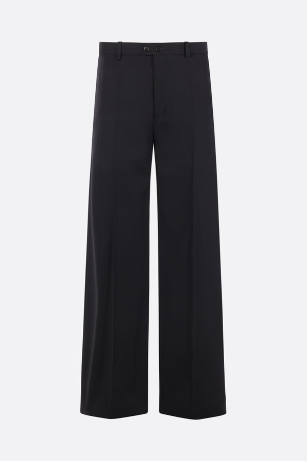 straight-leg trousers in cady