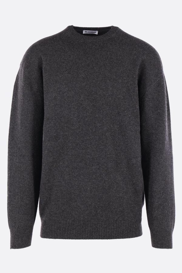 oversized sweater in wool and cashmere