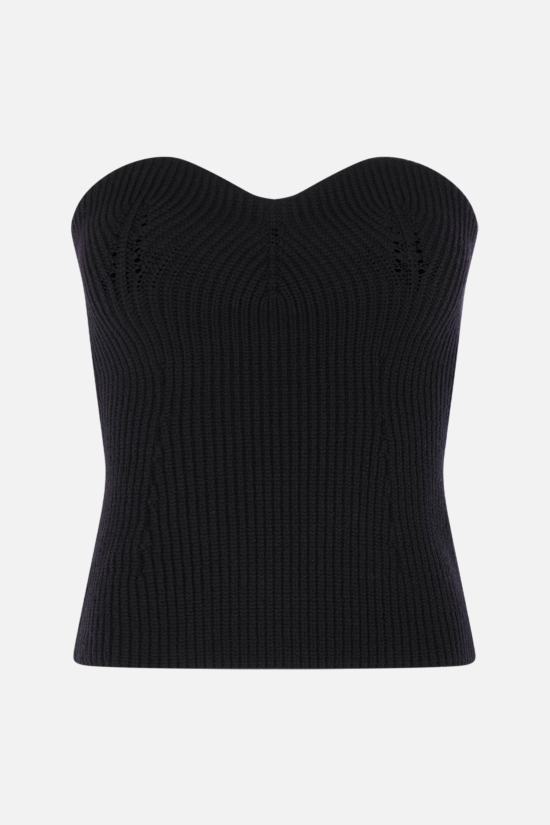 rib knit bustier top