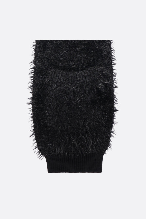 wool blend scarf with pockets