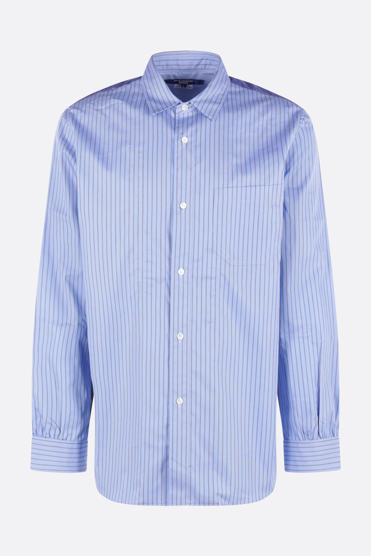 striped patchwork cotton shirt
