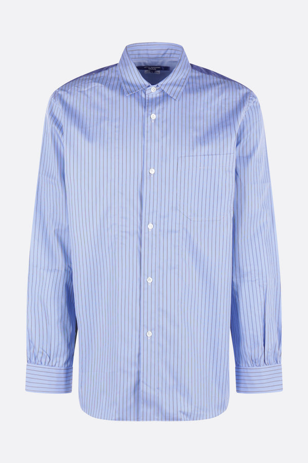 camicia in cotone patchwork a righe