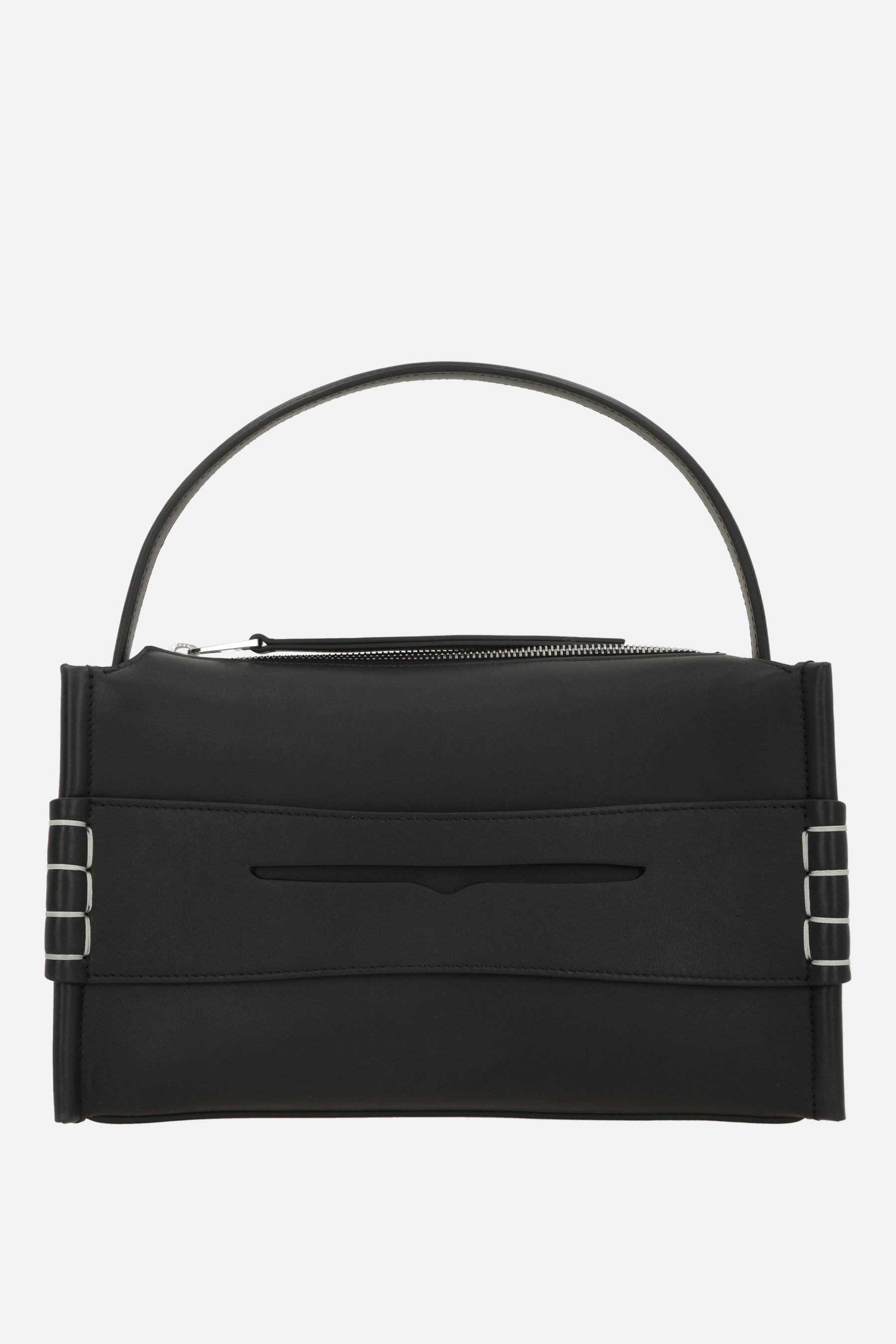 Loafer handbag in smooth leather
