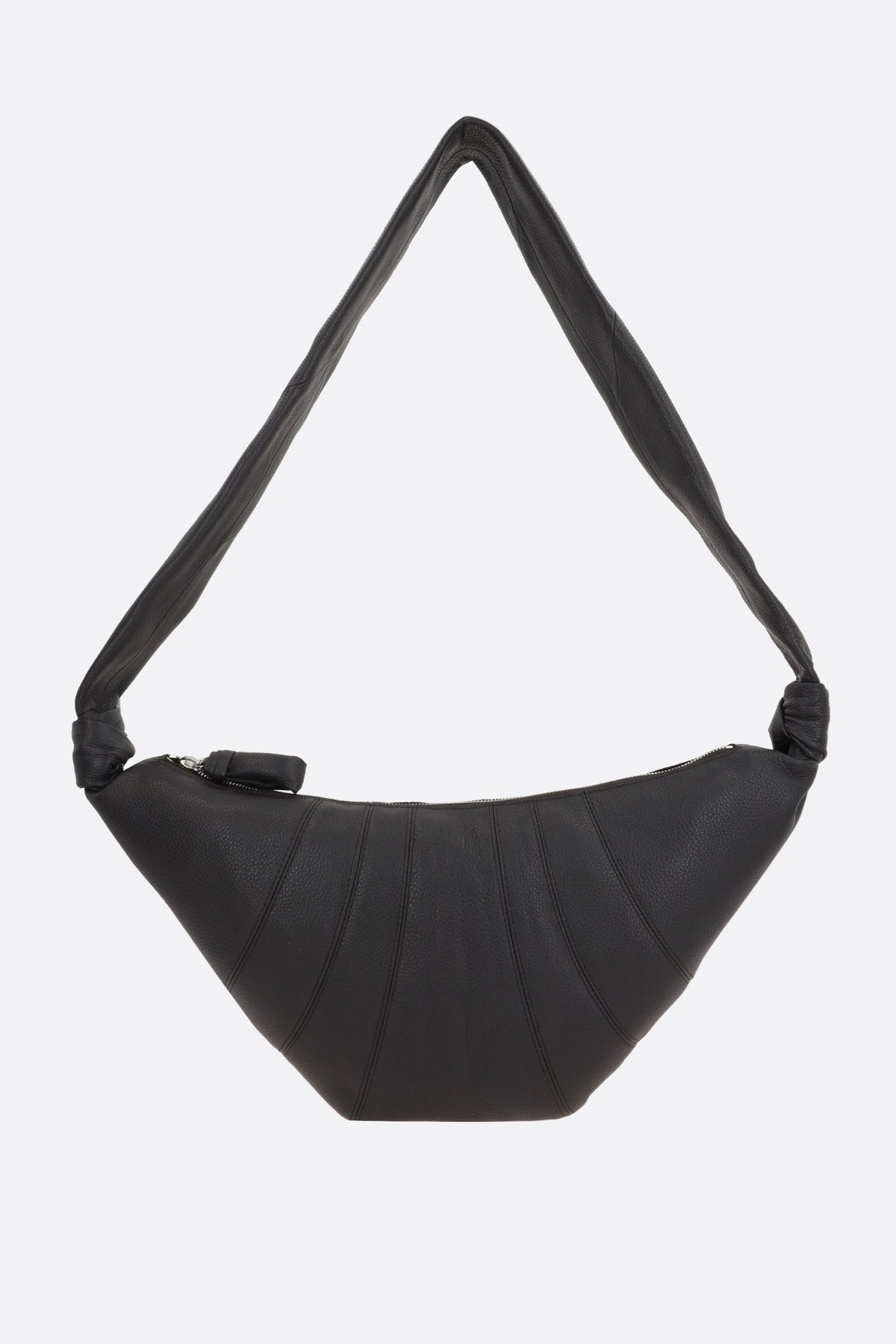 Croissant medium shoulder bag in grainy leather