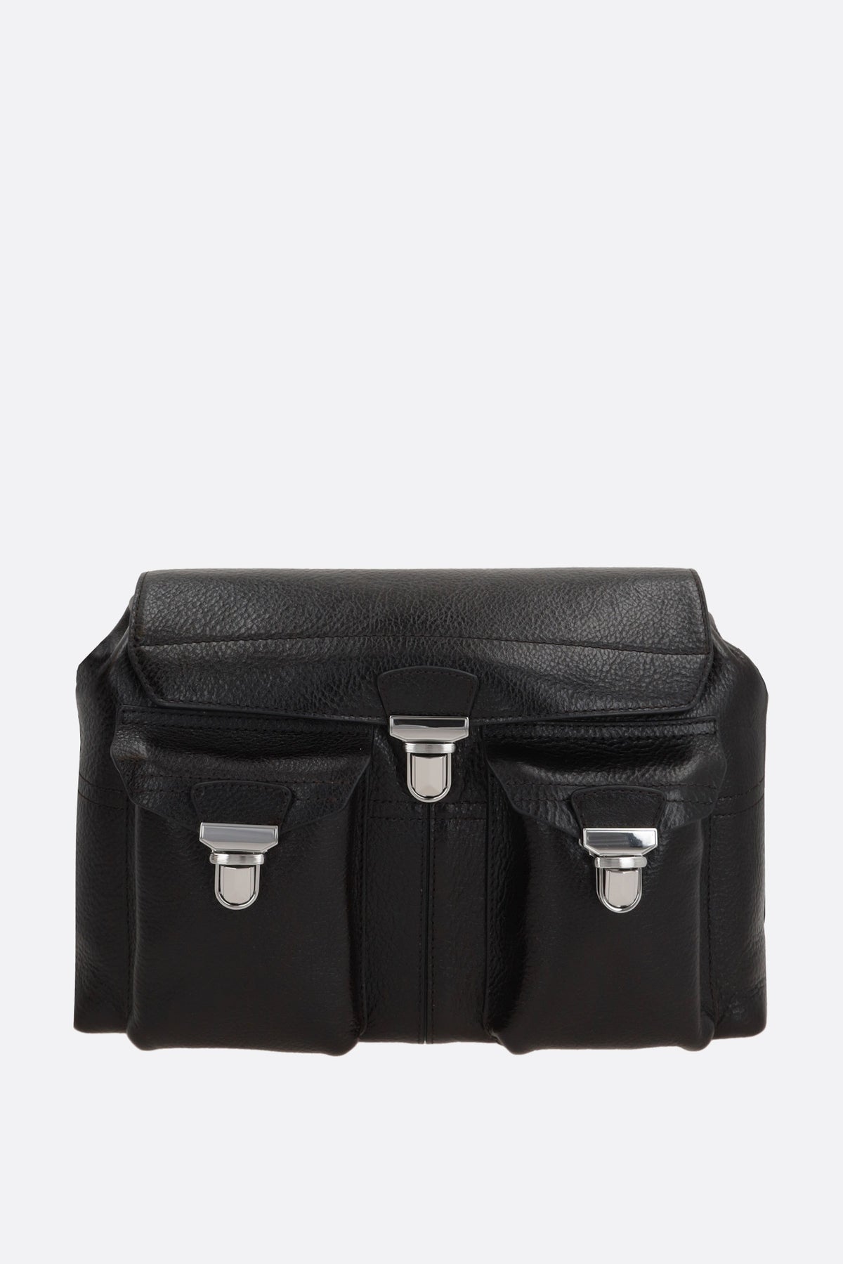 borsa a spalla Gear media in pelle lucida