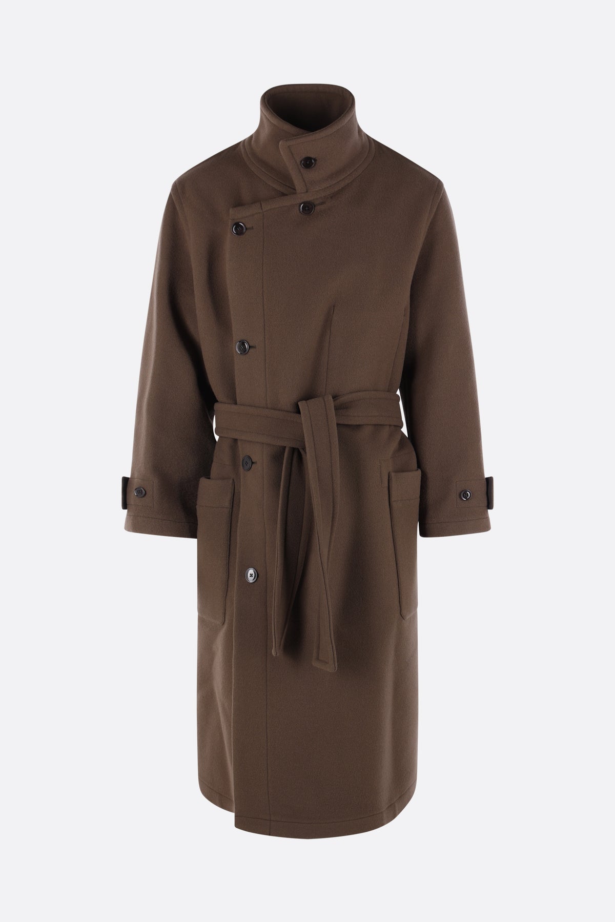 cappotto a vestaglia in lana