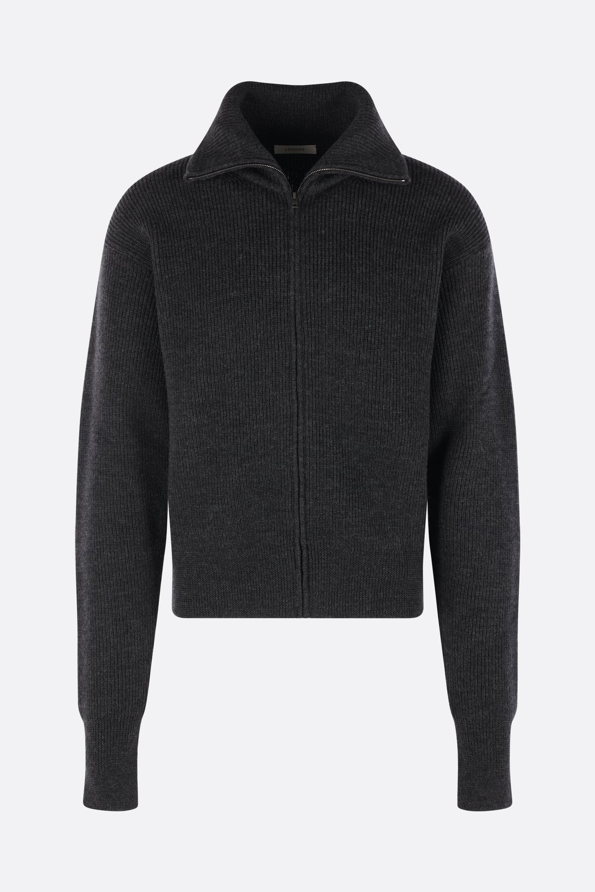 full-zip cardigan in wool