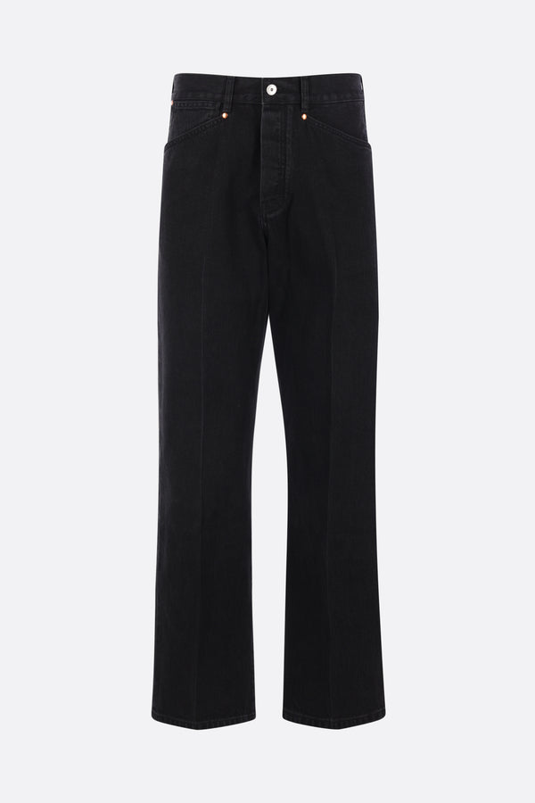 straight-leg jeans in denim