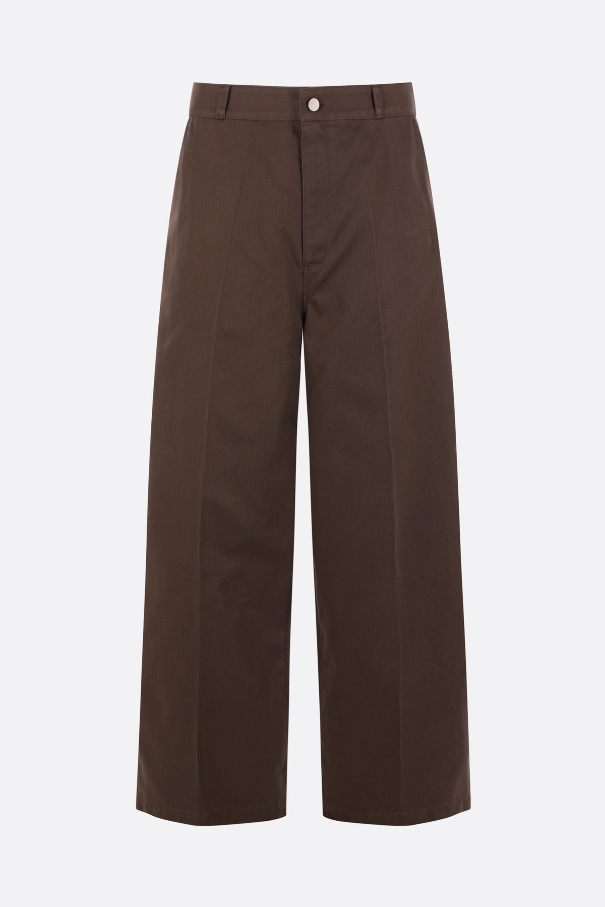 barrel trousers in cotton blend