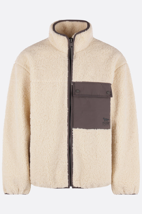 felpa full-zip in pile