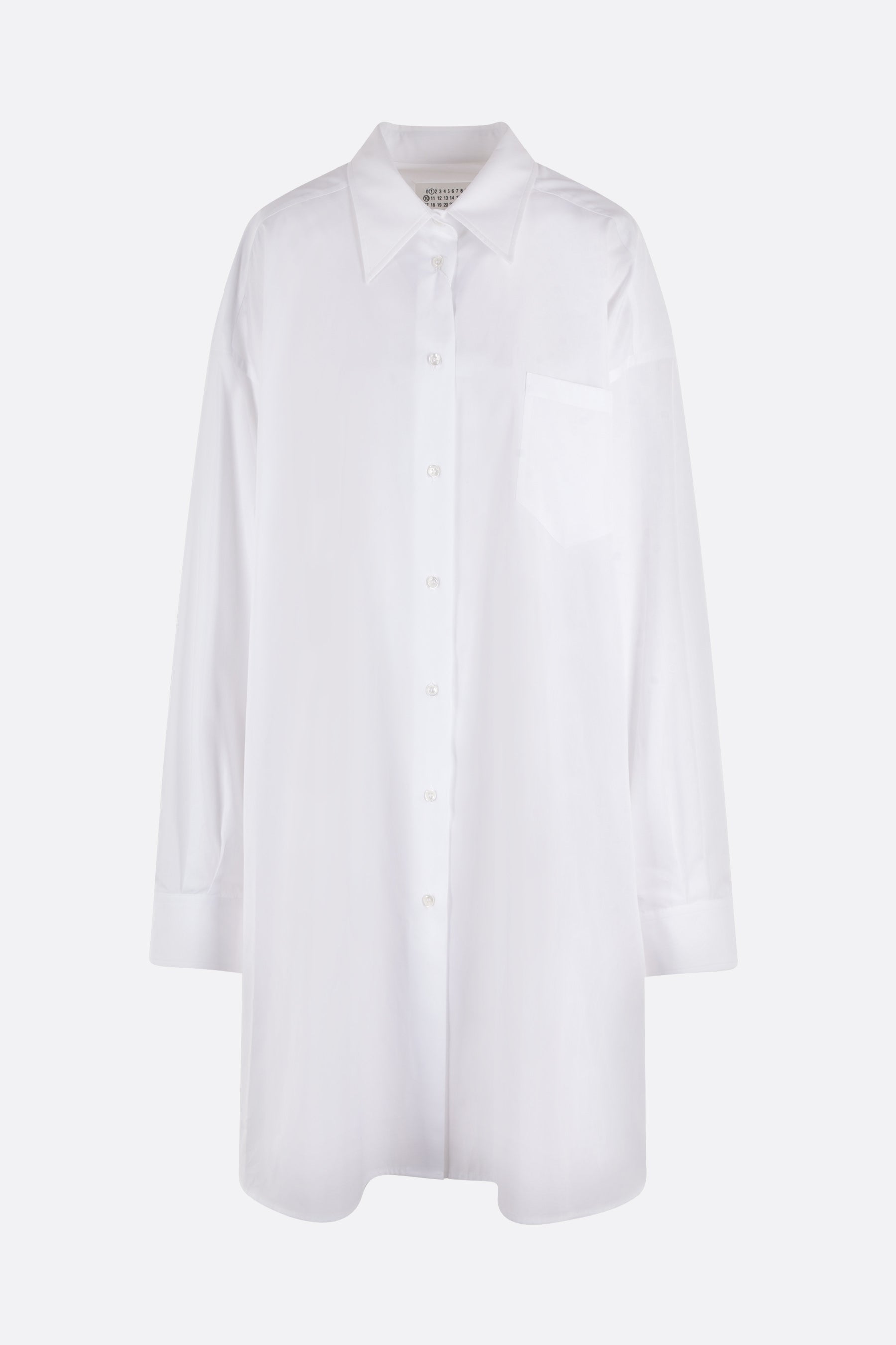oversize shirt dress in poplin