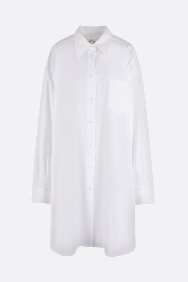 oversize shirt dress in poplin