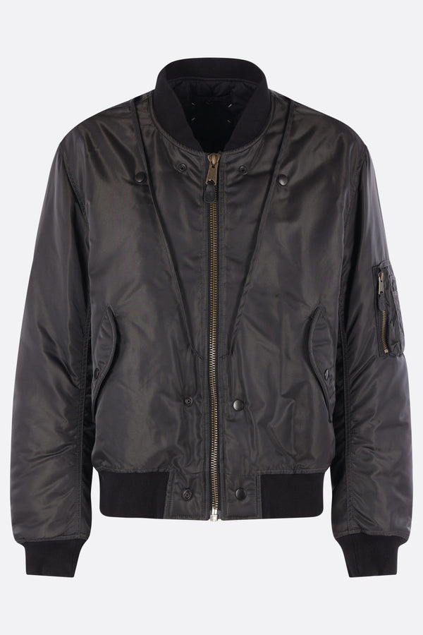 bomber reversibile in nylon