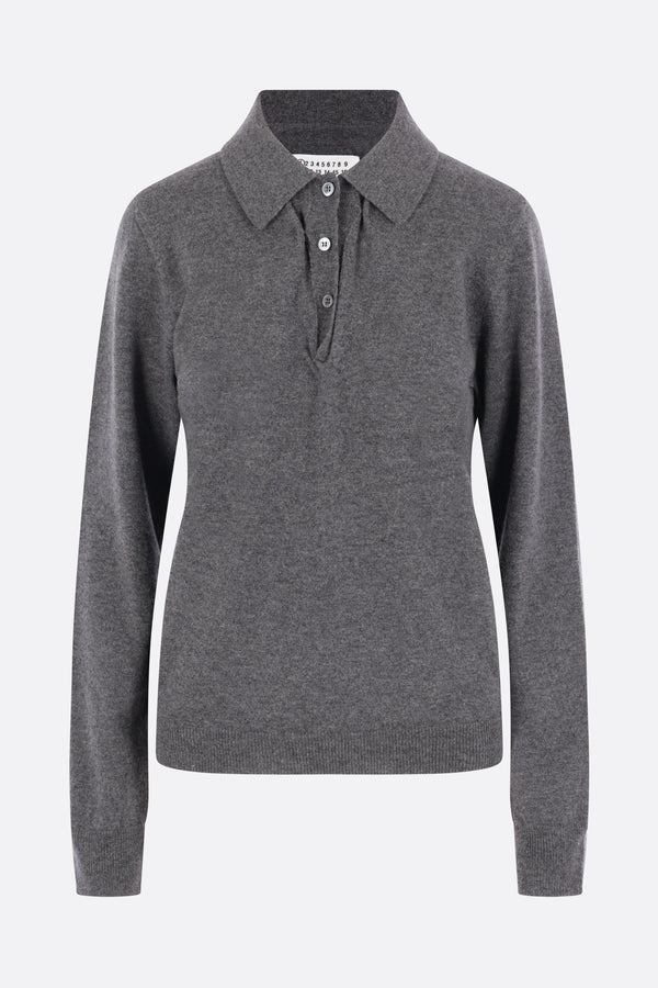 wool polo sweater