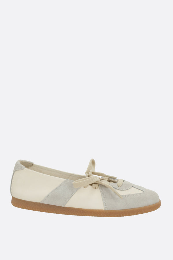 Replica Ballet sneakers in suede and nappa