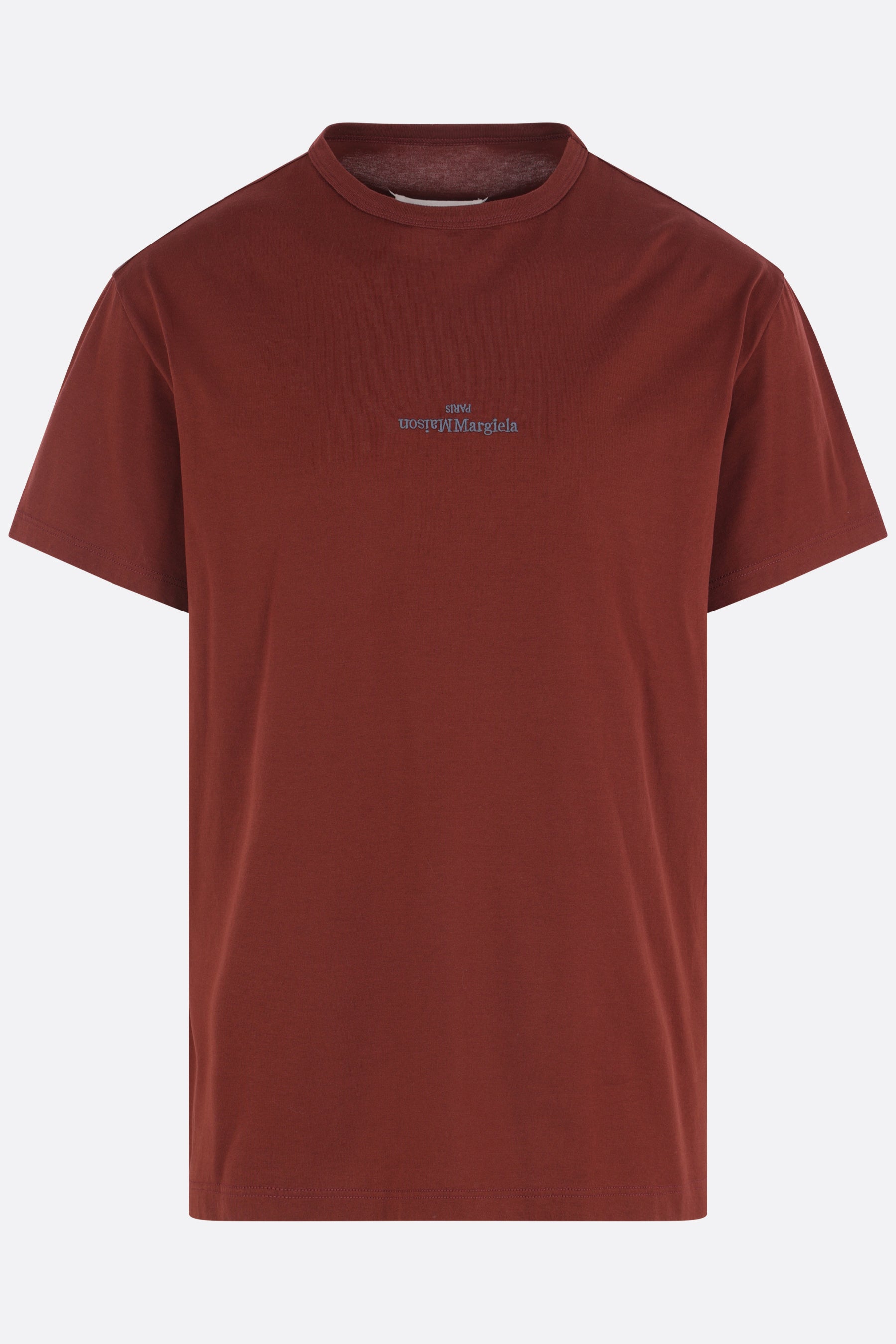 cotton t-shirt with logo embroidery