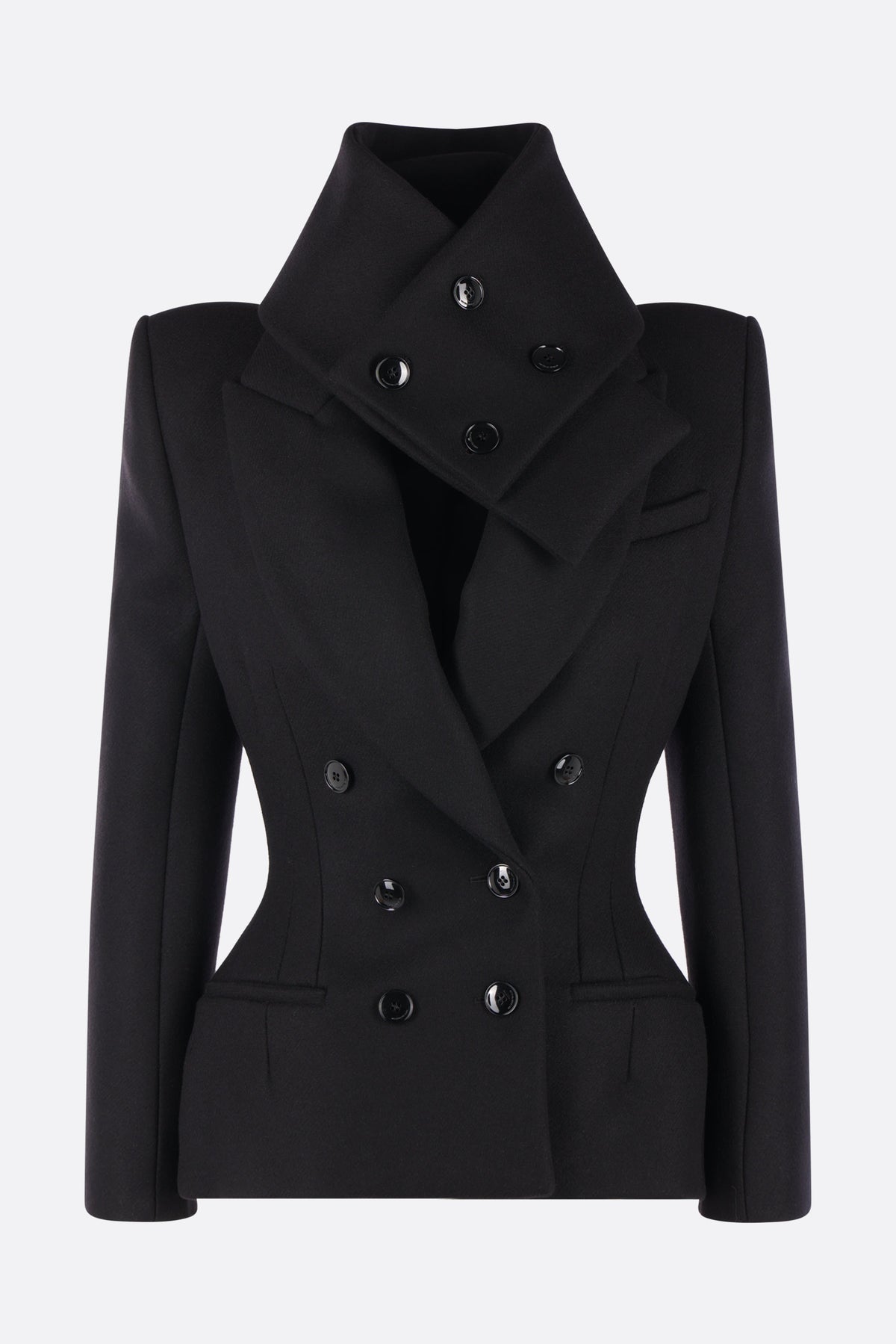Brigitte double-breasted blazer in wool blend