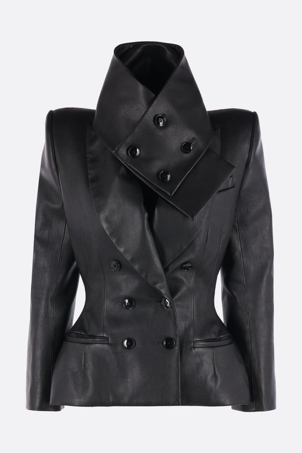 blazer doppiopetto Brigitte in pelle