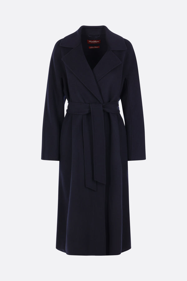 Cles wrap coat in wool and cashmere