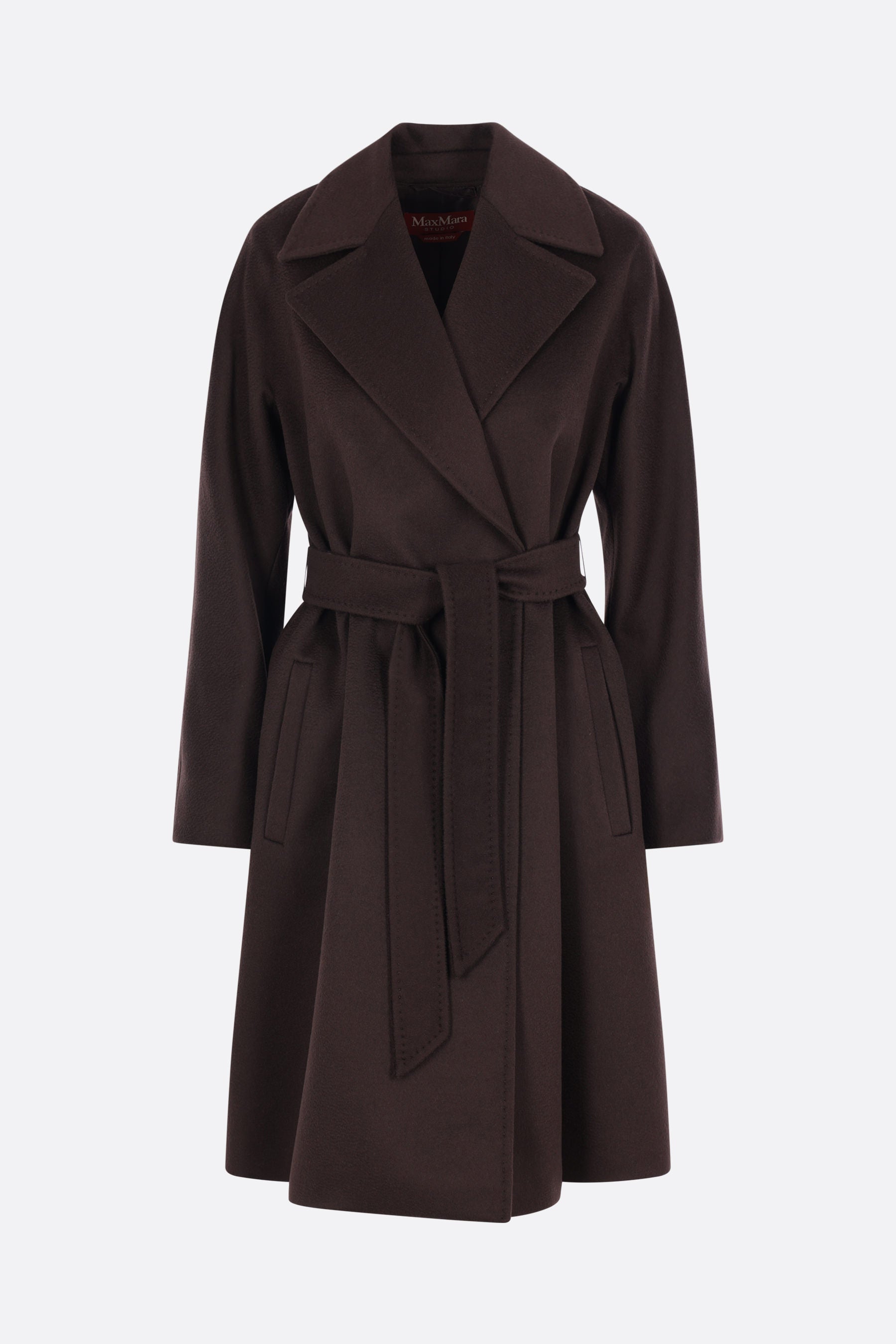Ravenna wrap coat in wool