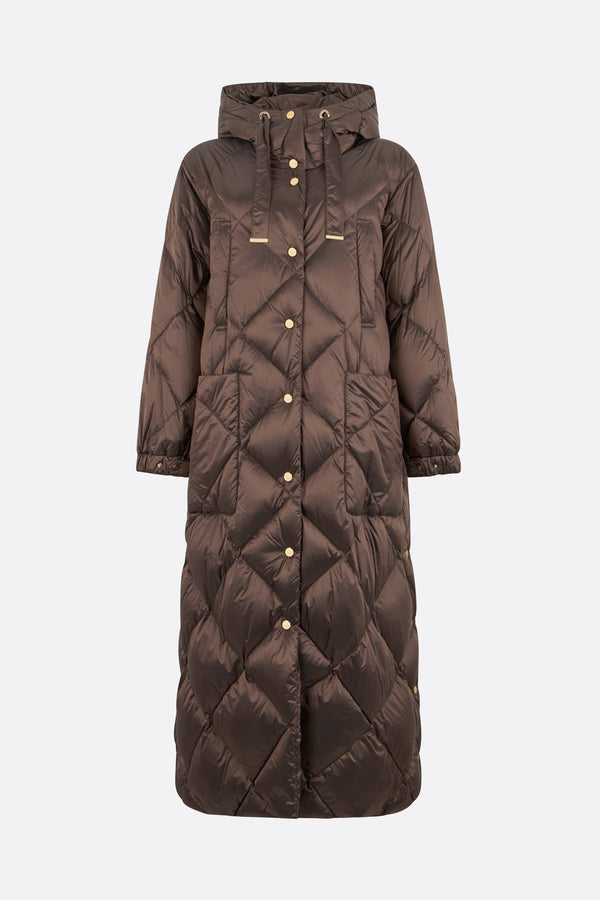 Abete long down jacket in nylon