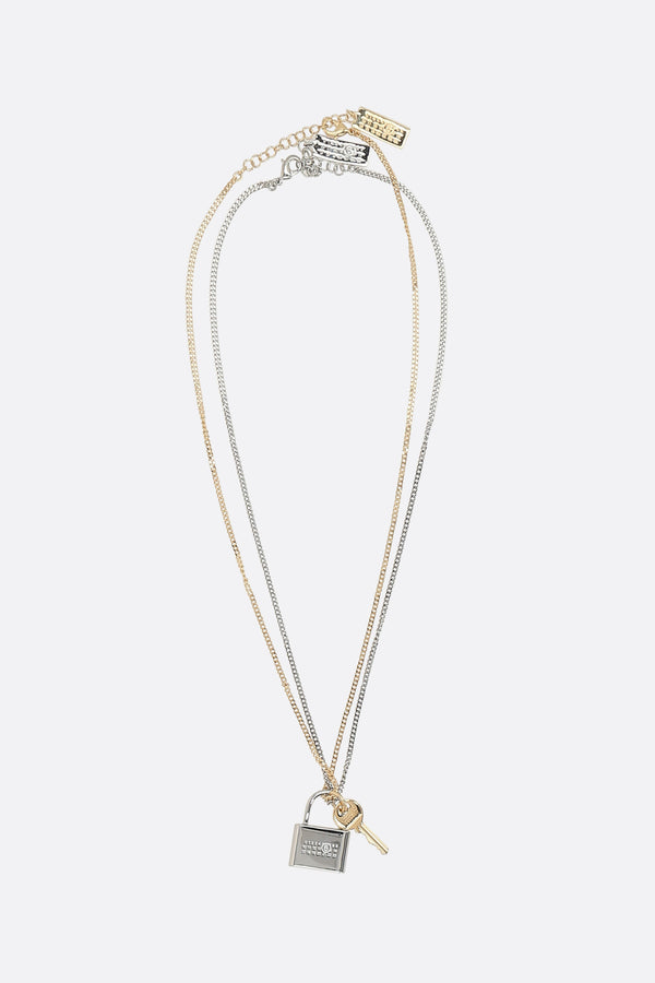 collana Lock and Key in ottone