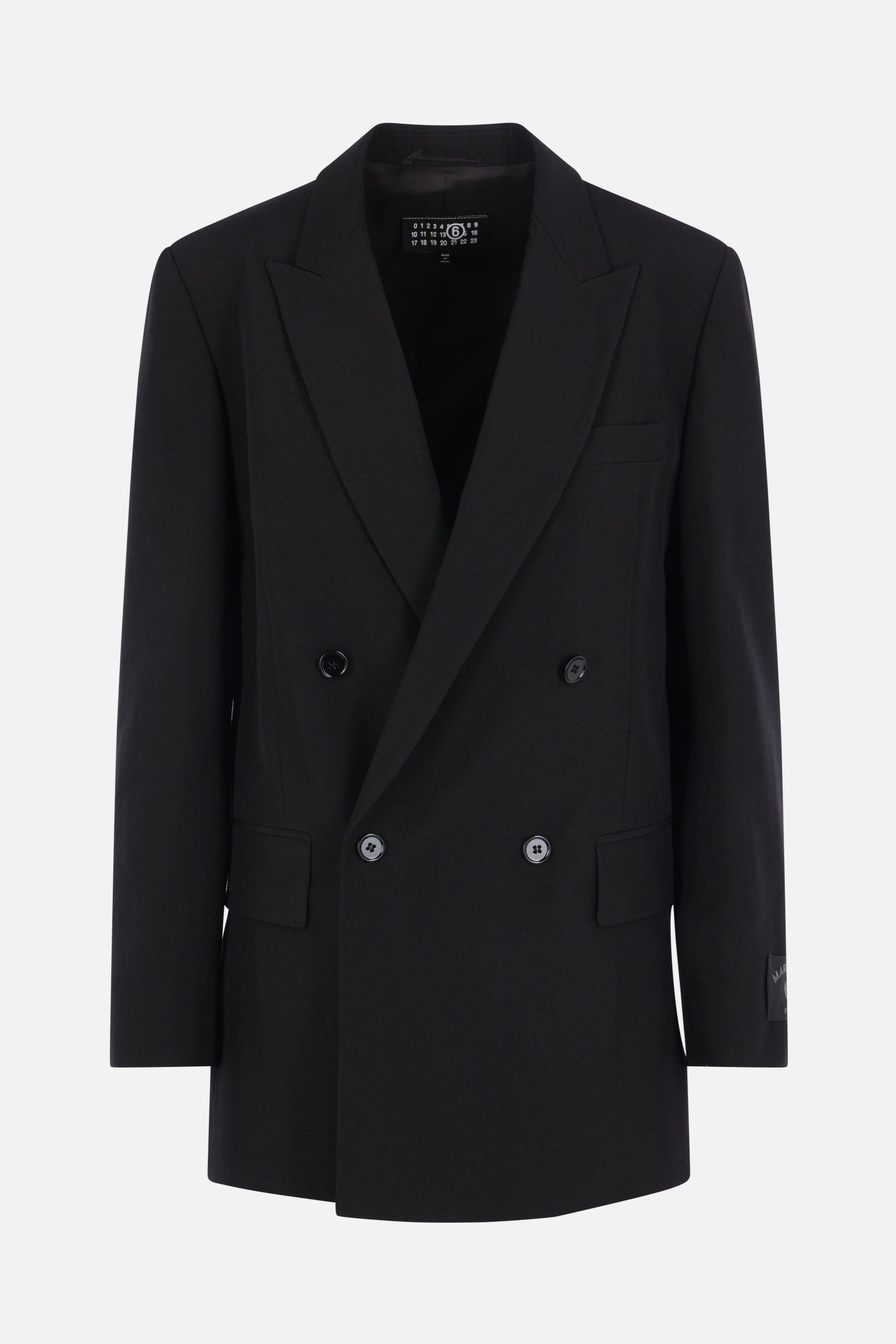 double-breasted jacket in wool blend