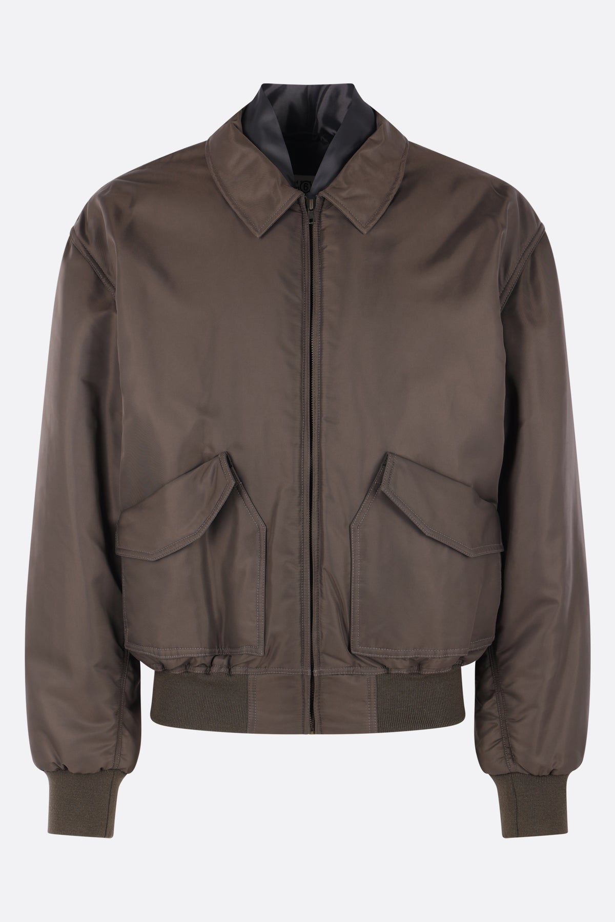 padded bomber jacket in nylon