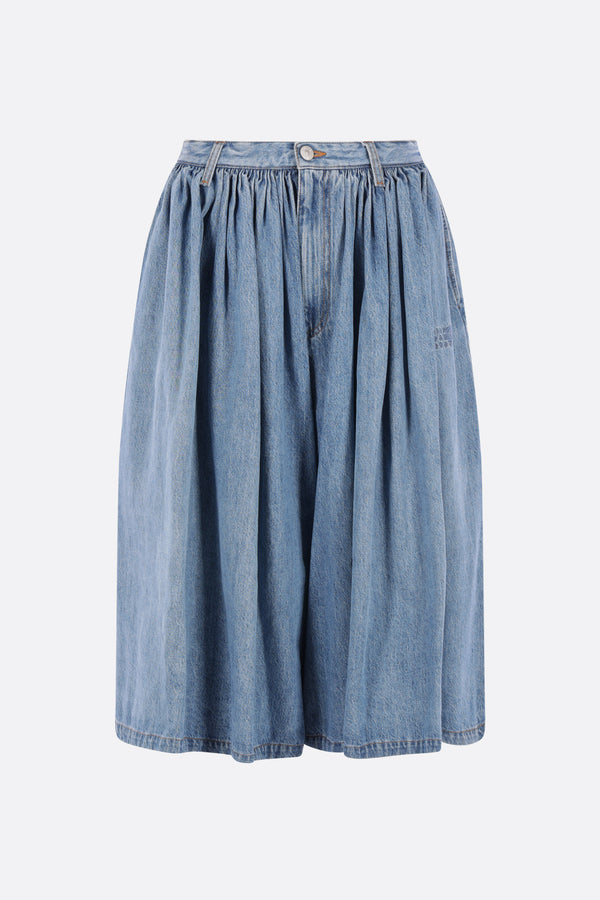 pantalone culotte in denim