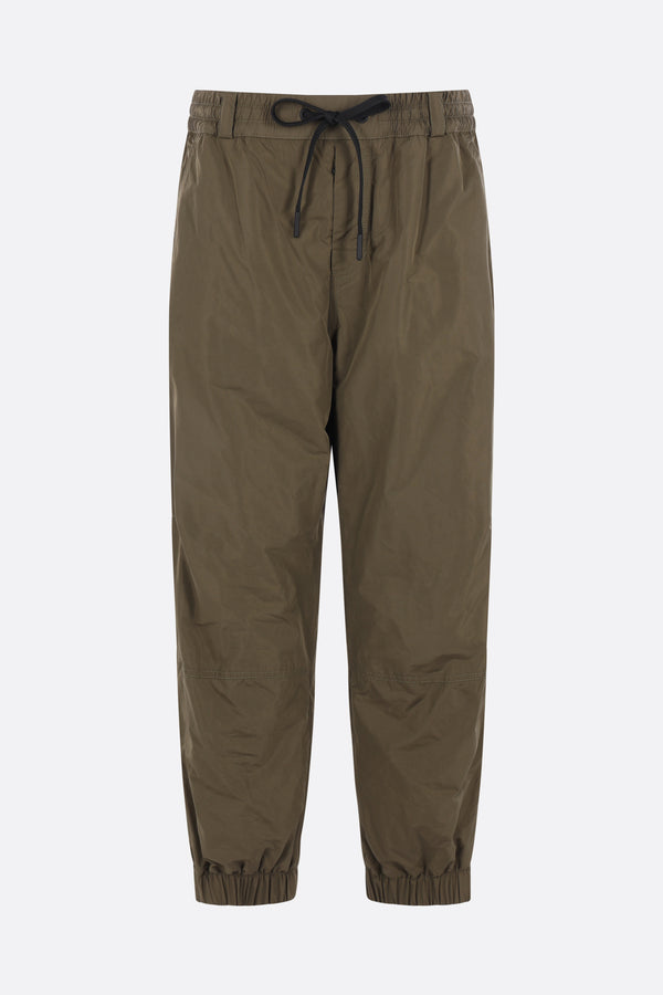 padded nylon jogger trousers